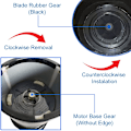 Miniatyrbilde 3 av 5: 2 Par Clutch-baser og Blader for 250W 600W 900W Bladgir Blender Juicer Tilbehør