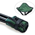 Miniatyrbillede 3 af 5: Udendørs Tripod Skammel Bærbar Foldbar Lille Tripod Lærredsstol til Vandreture, Camping, Fiskeri, Picnic (Grøn)