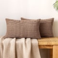 Miniatyrbilde 1 av 6: Cordfløyel Granule Pyntekast Putetrekk Dekorative Putetrekk Langstrakt Myke Pellets Solid Putetrekk for Sofa Soverom 12x20 Tommer
