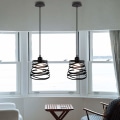 Miniatyrbillede 5 af 5: Vedhængslampe Industrielt Design Ø 20cm E27 40W, Sort (uden pære)