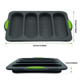 Miniatyrbilde 3 av 5: Brødform i silikon for baking, 4 brødformer