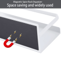 Miniatyrbild 4 av 5: Magnetisk Kylhängande Hylla, 2 st Magnet Kryddställ Självhäftande för Kök Organizer (Vit)