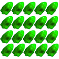 Pikkukuva 5 / 5: 30 kpl LED-valopalloa paperilyhdyille Vihreä (1,4x3,3x1,2 cm)