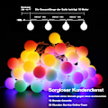 Miniatyrbilde 2 av 5: Sfæriske lyslenker, 8 moduser 100 LED (flerfarget)