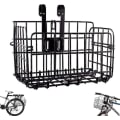 Miniatyrbillede 1 af 5: Cykelkurv, foldbar cykelkurv, forreste cykelkurv, foldbare cykelkurve lavet af stål, montering på det forreste styr
