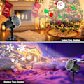 Miniatyrbilde 3 av 5: Utendørs Juleprojektor, med 16 HD Mønsterbilder og Fjernkontroll, Vanntett LED Juleprojektor Utendørs