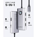 Miniatyrbillede 2 af 5: 5-i-1 Dockingstation med 4K HDMI, 60W Power Delivery, USB C 3.0 5Gbps og 2 USB 2.0 Dataporte til MacBook Air/Pro, XPS og Mere (Grå)