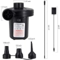 Miniatyrbilde 2 av 5: Bærbar elektrisk luftpumpe DC 12v/AC 230~240v lekematte