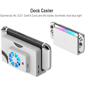 Pikkukuva 2 / 6: Ulkoinen jäähdytystuuletin Switch OLED:lle, 3 nopeusvaihtoehtoa Lämpöhajonta Jäähdytin Vaihto Takaosa Yhteensopiva Nintendo Switch OLED Telakan kanssa