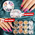 Miniatyrbild 5 av 6: Nagelkonstborste Set med Nagelstenar, Nagelkonst Kit Verktyg med Nagelkonstpennor Nagelprickverktyg för Tonårsflickor
