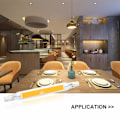 Miniatyrbillede 2 af 5: 5W R7S 78MM J78 COB Filament LED-pære (2 stk., varm hvid 2700K)