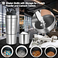 Miniatyrbilde 5 av 5: Protein Shaker-flaske med MixBall og Filter - 700ml Shaker-flaske med 200ml Oppbevaring - BPA-fri Lekkasjesikker Bærehåndtak
