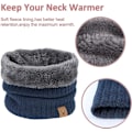 Miniatyrbilde 4 av 6: Halsvarmer Vinter Loop Sjal Menners Motorsykkel Halsduk Fleece Fôr Halsrør En Størrelse Unisex, Polyester