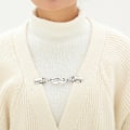 Miniatyrbillede 5 af 5: 2 stk. Retro Sweater Clips Cardigan Brosche (Sølv og Guld)