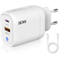 Miniatyrbilde 1 av 5: 3-Stjerner | 30W USB-lader | USB-C Kabel | 2 Porter: USB-C + USB-A | QC 3.0 Hurtiglading | CE-Sertifisert | Kompatibel med Mange Enheter