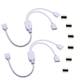Miniatyrbillede 1 af 5: 2 stk. Splitterkabel 1 til 2 RGB LED-30cm, Hvid