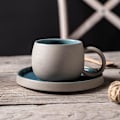 Miniatyrbillede 5 af 5: Eksklusivt håndlavet keramisk sæt kaffekrus high-end kontor eftermiddagste dessertskål blomster te kop