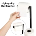 Miniatyrbillede 3 af 5: Fritstående toiletpapirholder, toiletpapirholder til badeværelse, toiletpapirholder til opbevaring af 4 papirruller 22 x 6,29 tommer (sort)