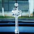 Miniatyrbillede 1 af 3: Hængende Lysekrone Krystalbold Prisme Feng Shui Sol Fanger Vedhæng Fremstilling Bil Ornament(Klar)