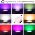 Miniatyrbilde 3 av 5: LED innfelt spotlight RGB fargejusterbar lysstyrke, 5W 1 stk