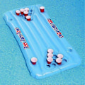 Miniatyrbillede 1 af 5: Oppustelig Pool Party Flydende Flåde Multifunktionel Øl Ping Pong Luftmadras Oppusteligt Øl Ping Pong Bord til Strand Swimmingpool Camping
