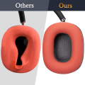 Miniatyrbilde 6 av 6: Beskyttende ørepropper i silikon for AirPods Max, svettebestandige, lett vaskbare, slitesterke Red
