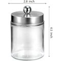 Miniatyrbillede 4 af 5: Jars badeværelsesforfængelighedsarrangør Qtip dispenserholder glas 1 stk