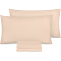 Pikkukuva 1 / 5: Tyynyliinat 4 kpl - Standardikoko 50x75 cm - 100% harjattua mikrokuitua, kirjekuorikiinnitys, beige