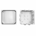 Miniatyrbilde 3 av 5: Koblingsboks, IP65 i ABS-plast, vanntett utvendig, Hvit, 150 x 150 x 70 mm