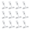 Miniatyrbillede 1 af 4: 12 stk. roterende prisskilt display clips holder klar varemærke skilt clips prisskilt display stand