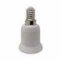Miniatyrbild 4 av 5: LED-lampbasadapter Set om 3 - Vit - E14-bas till E27-bas