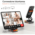 Miniatyrbillede 4 af 5: Bærbar Bluetooth-højtaler, mobiltelefonholder med Bluetooth 5.4-højtaler, gaver til unge mænd, kvinder, teenagere og voksne
