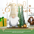 Miniatyrbillede 3 af 5: 1 stk. 13,5 tommer jule nisse plys dekoration (jule-beige)