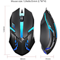 Miniatyrbillede 3 af 5: RGB Gaming Mus | (Sort) Genopladelig Kabelforbundet | Ergonomisk Design Kabelforbundet Gaming Mus - Kompatibel med Laptops, Desktop PC'er og Mac