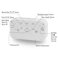Miniatyrbild 2 av 5: LED Väckarklocka Digital Snooze Sömn Aktiverad av Sensor Ljus Bakgrundsbelysning Datum Temperaturvisning (Vit)