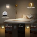 Miniatyrbild 4 av 5: Batteridriven LED-nattlampa [2-pack], med rörelsesensor