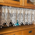 Miniatyrbillede 1 af 4: Korte gardiner boheme broderi valance, 120x90cm