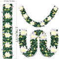 Miniatyrbillede 2 af 5: Juleguirlande med LED-lys, 2,7 m (9 fod)