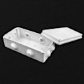 Miniatyrbilde 3 av 5: Koblingsboks, IP65 i ABS-plast, ekstern vanntett, Hvit, 200 x 100 x 70 mm