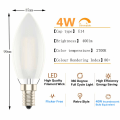 Miniatyrbild 2 av 5: E14 Dimbar LED-ljuskälla - C35 Liten Edison-skruv - 4w motsvarande 40w - Varmvitt 2700K 2-pack