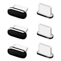 Miniatyrbillede 1 af 5: 6 stk. anti-støvpropper, Type-C-telefonstikpropper, anti-støvpropper, kompatibel med Huawei Android til de fleste Type-C-smartphones og -tablets