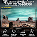 Pikkukuva 4 / 5: 4K langaton HDMI-lähetin ja -vastaanotin, 5G langaton HDMI, HD-ääni- ja videostriimaussovitin, iOS Android Windows Mac -puhelin TV:seen/projektoriin/näyttöön