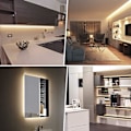 Miniatyrbilde 7 av 7: 3m Batteridrevne LED-lysstrimler med fjernkontroll, 90 LED-lys, vanntett, 8 moduser, dimmbar, timer, selvklebende