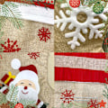 Miniatyrbilde 5 av 5: 2 Pakk Jule Strømper Burlap Plaid