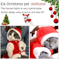 Miniatyrbillede 4 af 5: 1 stk. Julekostume til hund og kat til små og mellemstore kæledyr (L)