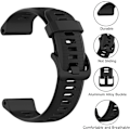 Miniatyrbillede 2 af 5: Rem for Forerunner 945/935, 22mm Silikon Urrem til Forerunner 955/965, Garmin Fenix 6/5, Quatix 5 balck