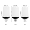 Pikkukuva 2 / 5: 2 kpl E27 liekkivalolamppua, 5 W LED, jossa 4 valaistusasetusta