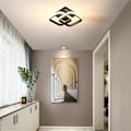Miniatyrbilde 3 av 5: LED taklampe med bevegelsessensor innebygd, 22W varm hvit taklampe, 24 * 20 * 9CM sensorlampe, egnet for ganger, garasjer, bad