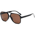 Miniatyrbillede 1 af 3: Klassiske Aviator Solbriller i Polyester med Plastikramme, Gradientfarve, Polariseret UV-beskyttelse, Unisex