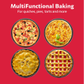 Miniatyrbild 5 av 5: Djup tallrikspizzaform för ugn, 27 cm pizzapanna | Pizzabrickor för ugn Non Stick | Pizzastål för ugn 2PK | Pizzabakform | 2,5 cm djup